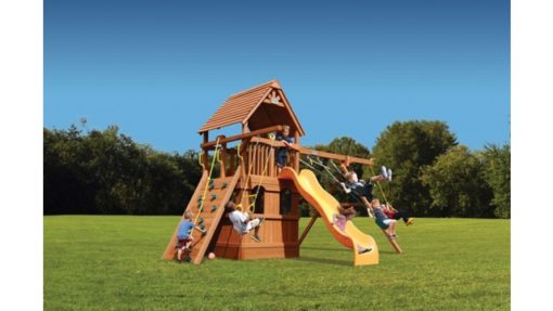 Deluxe Fort with Lower Level Playhouse