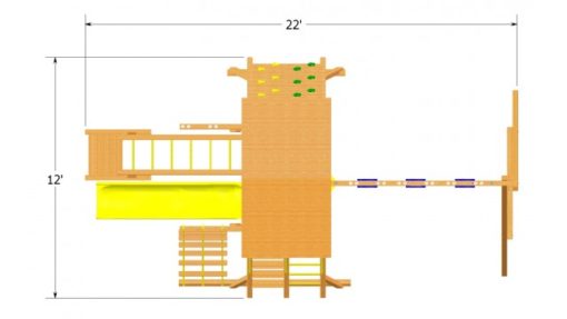 Original Playcenter Combo 3 with Wood Roof - Image 2