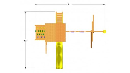 Deluxe Fort with Lower Level Playhouse - Image 2