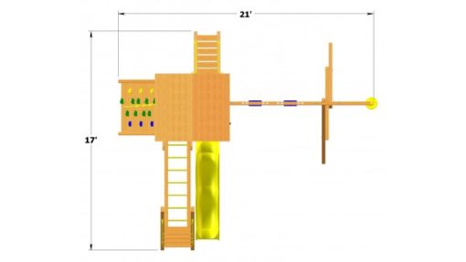 Deluxe Fort Combo 3 with Lower Level Playhouse - Image 2