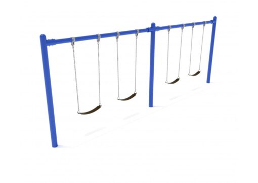 8 feet high Elite Single Post Swing - 2 Bays