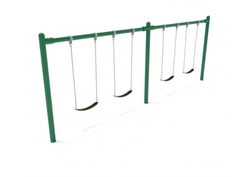 8 feet high Elite Single Post Swing - 2 Bays - Image 2