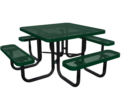 Square Portable Picnic Table with Diamond Pattern